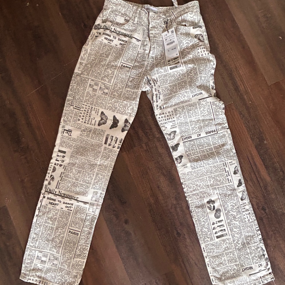 ZARA Newspaper Jeans